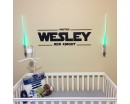 Star Jedi Star War Decal With Custom Name